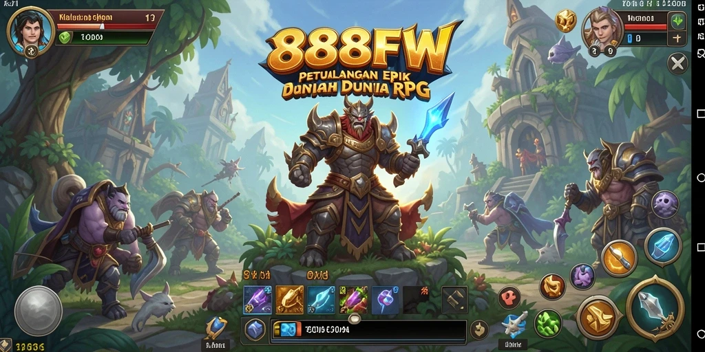 Tampilan screenshot gameplay RPG yang menegangkan dan mendebarkan.