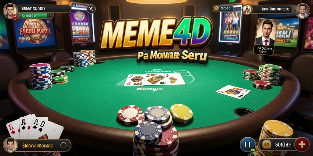 Tampilan gameplay seru dan interaktif dari permainan Poker.