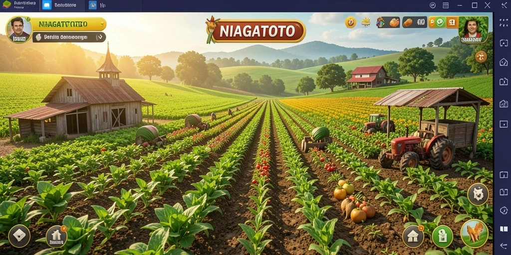 Gameplay seru NIAGATOTO dengan berbagai aktivitas pertanian.