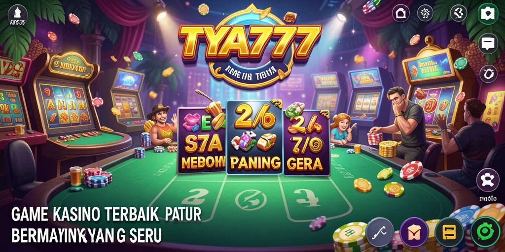 Tampilan gameplay TYA777 yang mendebarkan dengan berbagai permainan Kasino.